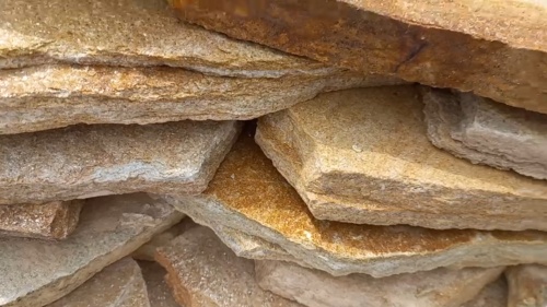 Плитняк златолит жёлтый золотистый для фасада 1,5-3см купить в Симе