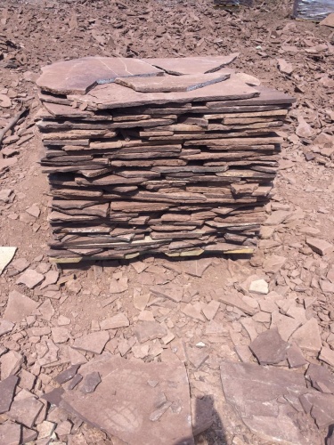 Плитняк лемезит бордовый для цоколя 1,5-2 см купить в Симе