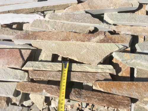 Горбушка златолит золотистый для облицовки купить в Симе