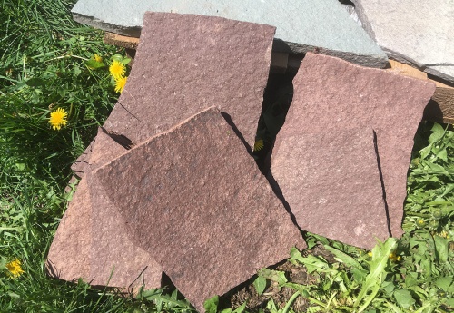 Плитняк лемезит бордовый для цоколя 1,5-2 см купить в Симе