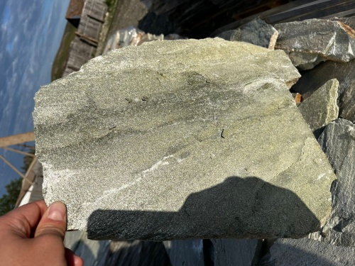 Плитняк златолит зелёный для цоколя, отмостки купить в Симе