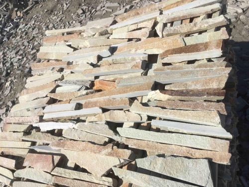 Горбушка златолит золотистый для облицовки купить в Симе